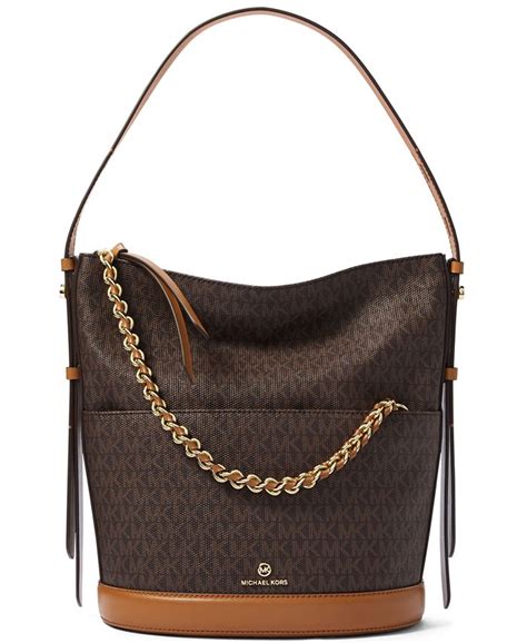 michael michael kors reese signature shoulder bag|Michael Kors shoulder bag clearance.